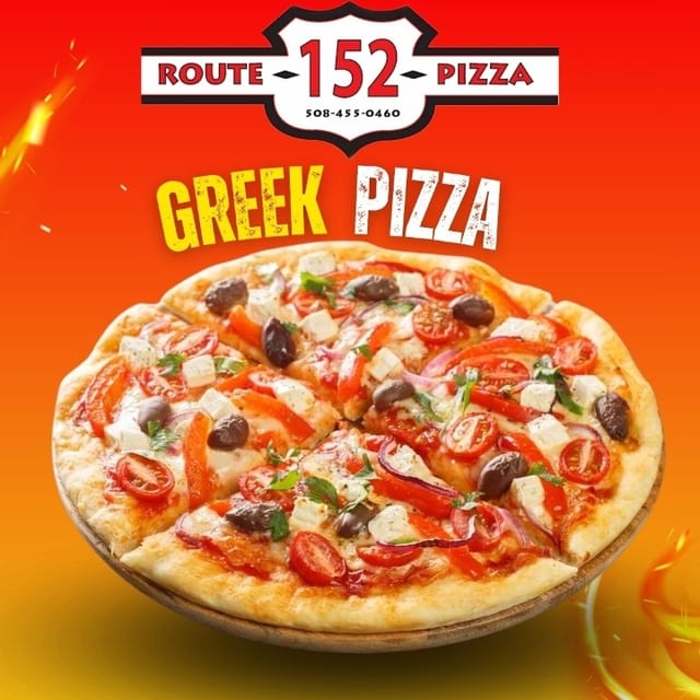 Large Greek Pizza.