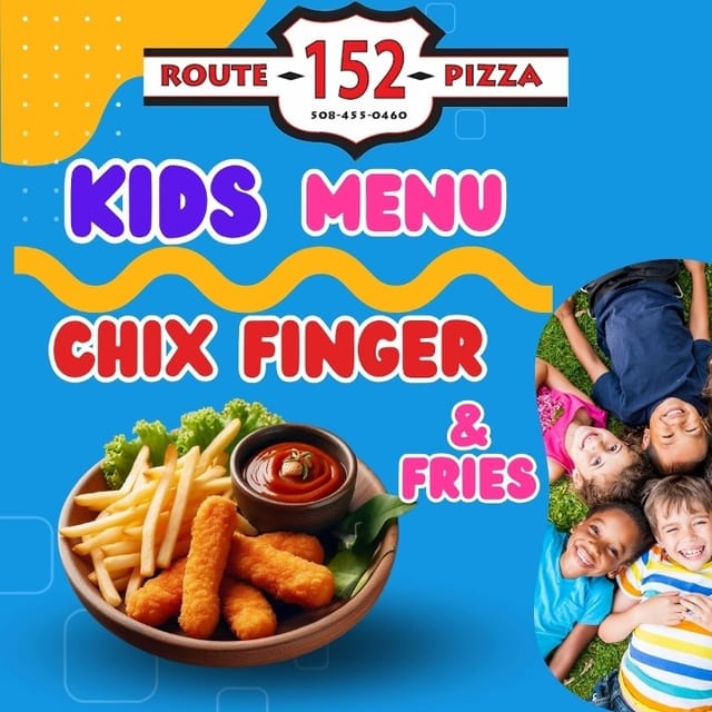 Kids Chicken Fingers & Fries.
