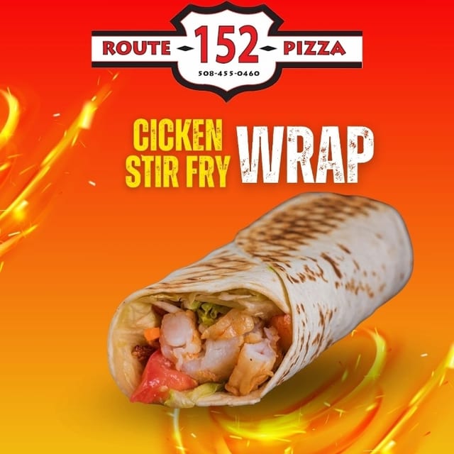 Chicken Stir Fry Wrap.