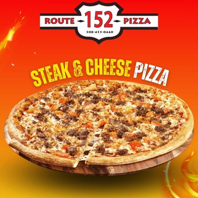 Sm Steak and Cheese Pizza.