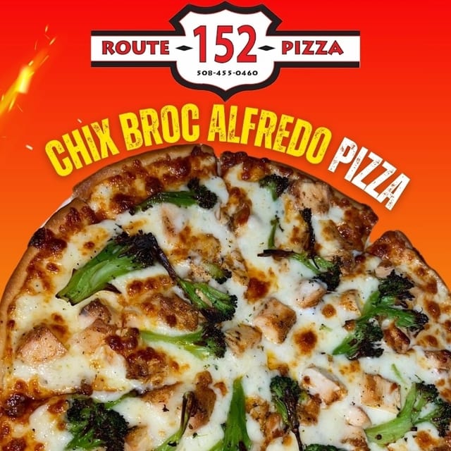 Lg Chix Broc Alfredo Pizza.